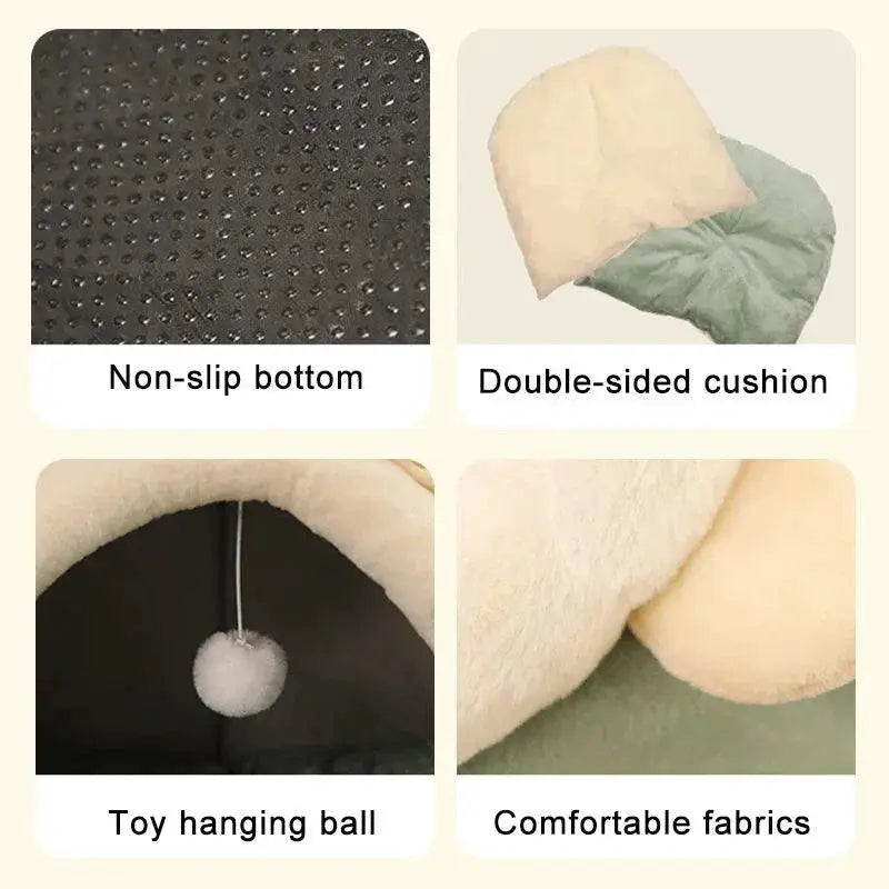 Cat Cave Bed Cozy Self Warming Hideaway For Cats And Dogs