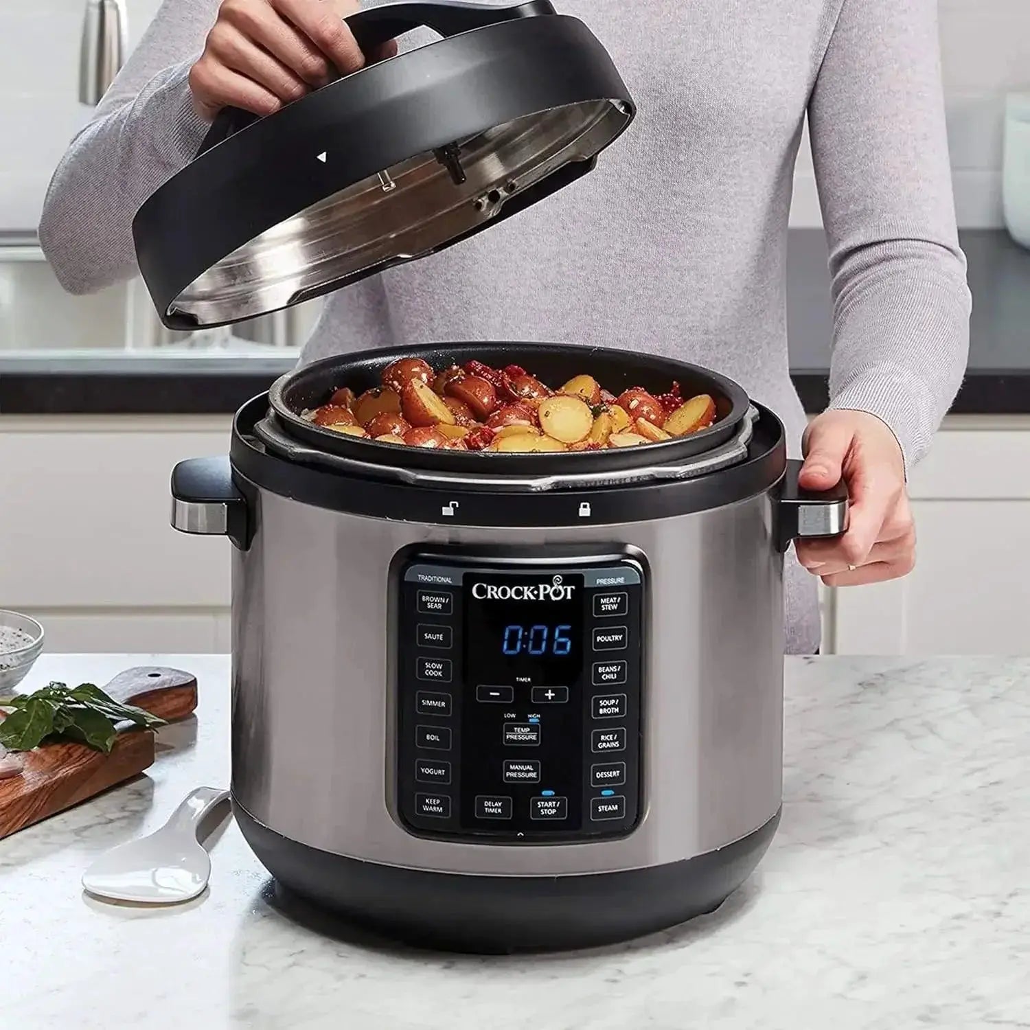 Programmable Pressure Cooker And Slow Cooker 8Quart XL