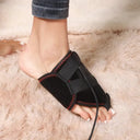 Electric Ankle Massager with 3 Gears Heated Wrap Foot Support Brace for Joint Sprain Pain Relief Vibration Heating Massage Stra