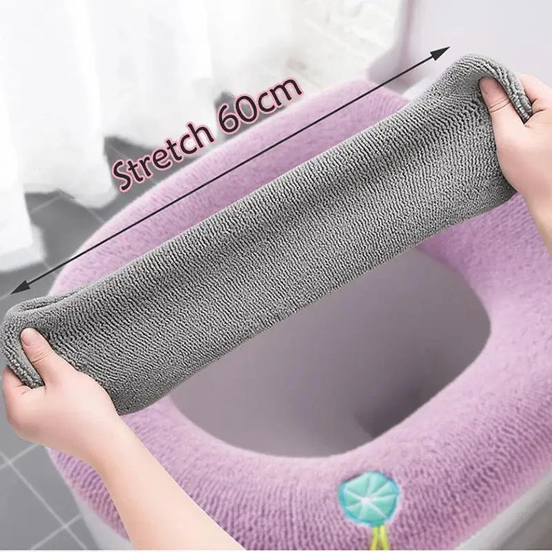 Warm And Cozy Pumpkin Toilet Seat Cover Hygienic Upgrade