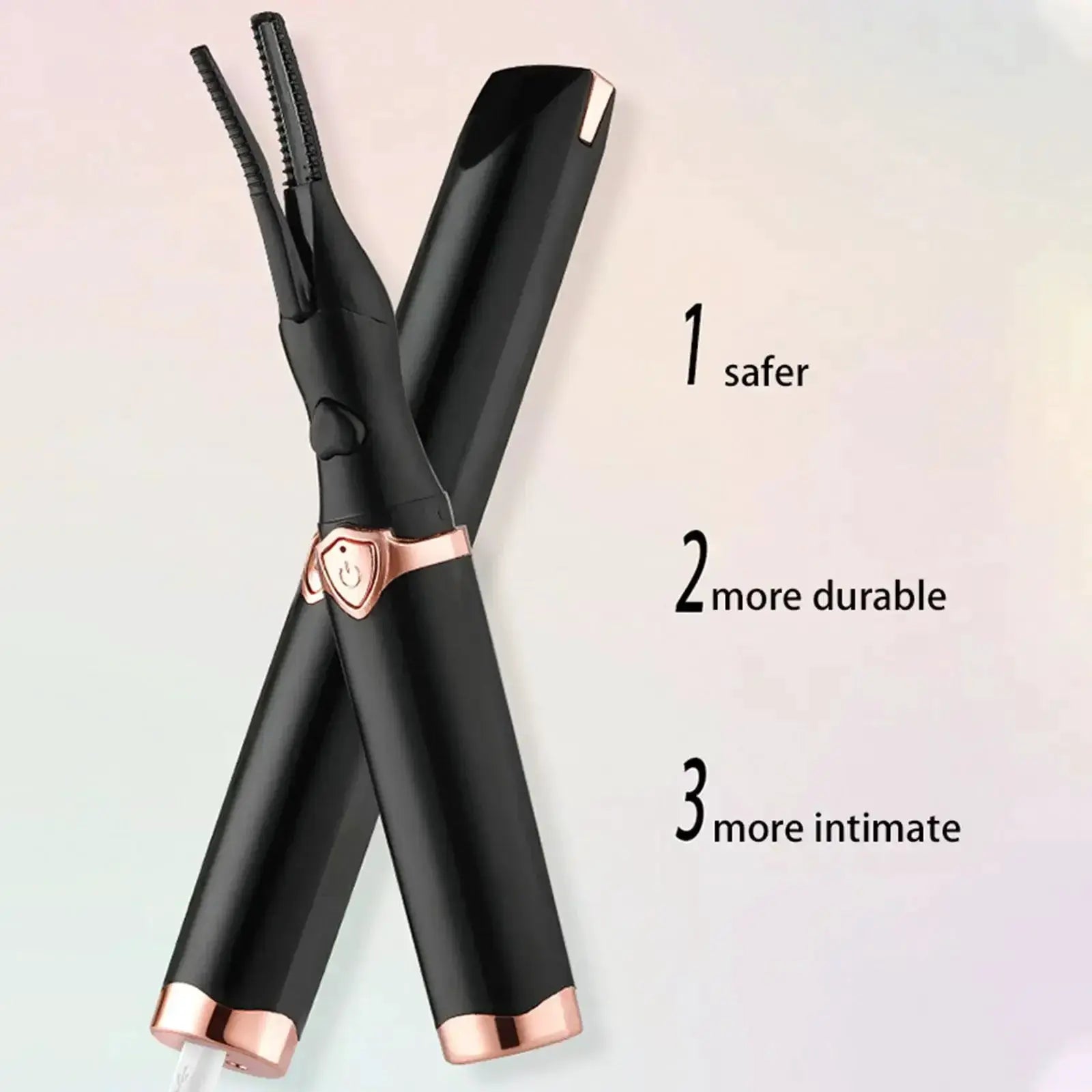 Portable Heated Eyelash Curling Tool With Three Temp Modes