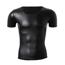 Leather Shirt For Men With Tummy Shaper