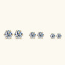 Premium Moissanite Wedding Stud Earrings