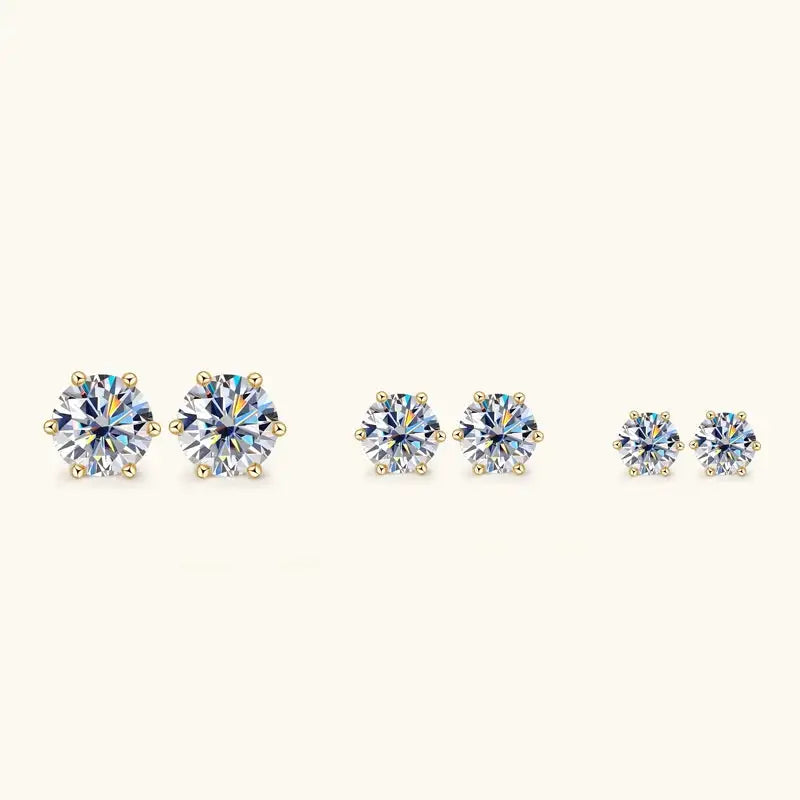 Premium Moissanite Wedding Stud Earrings — product image 7