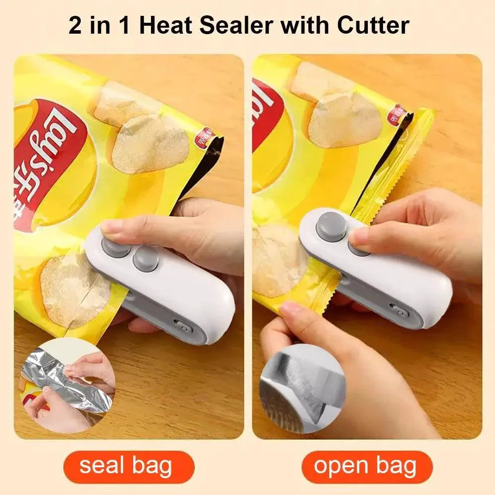 Compact Mini Heat Bag Sealing Machine Seals Food Bags