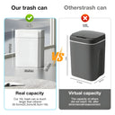 Smart Trash Can for Tight Bathrooms
