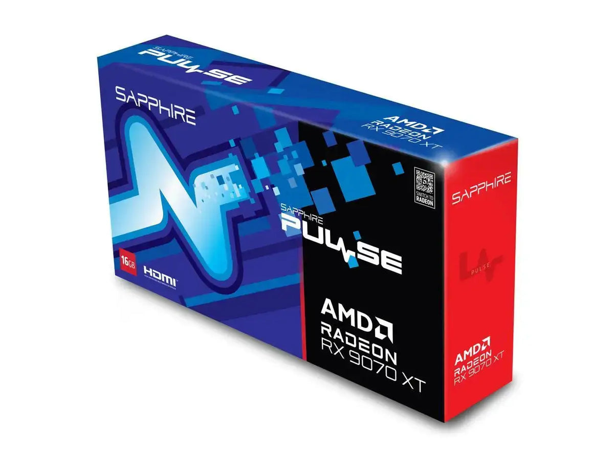 SAPPHIRE PULSE Radeon RX 9070 XT Graphics Card 11348-03-20G