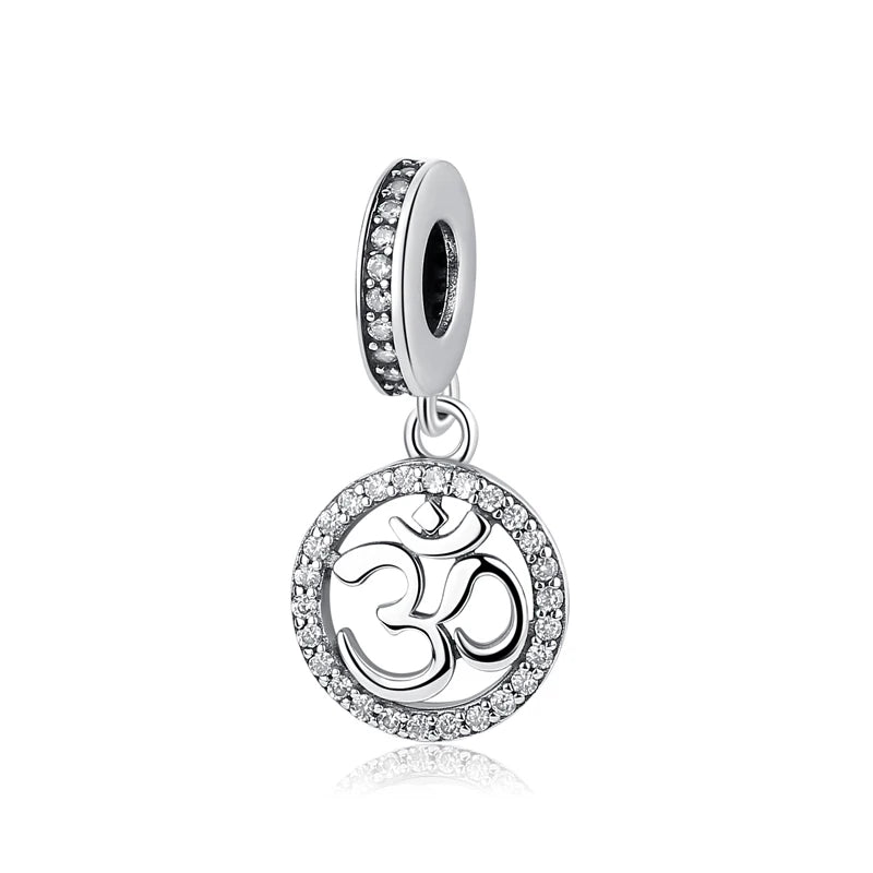 Sterling Silver Charm Om Symbol