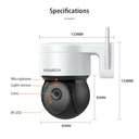 INQMEGA 5MP Tuya Outdoor PTZ Camera Ai Human Detect