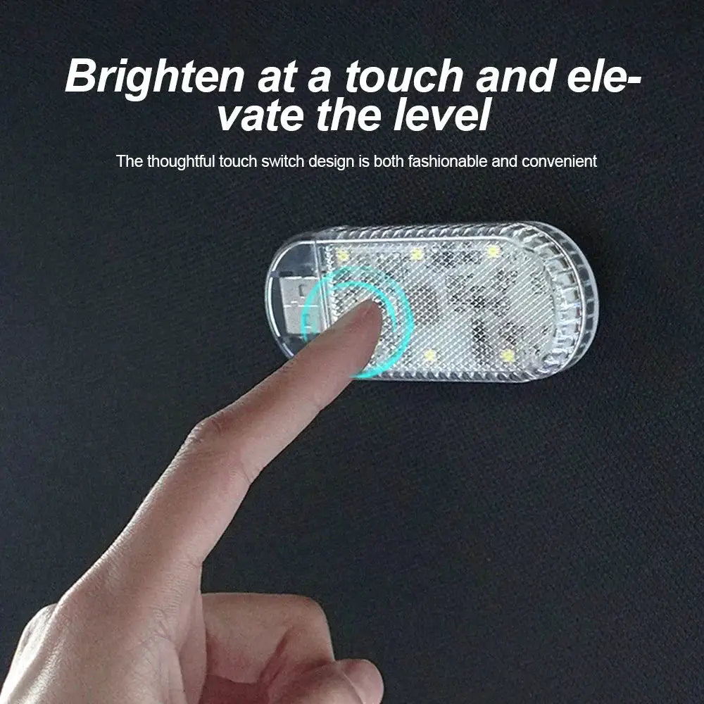 LED Car Mini Touch Light USB Charging Portable Lamp