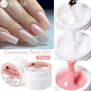 Pink White Clear Nail Gel Extension Kit for DIY Nails