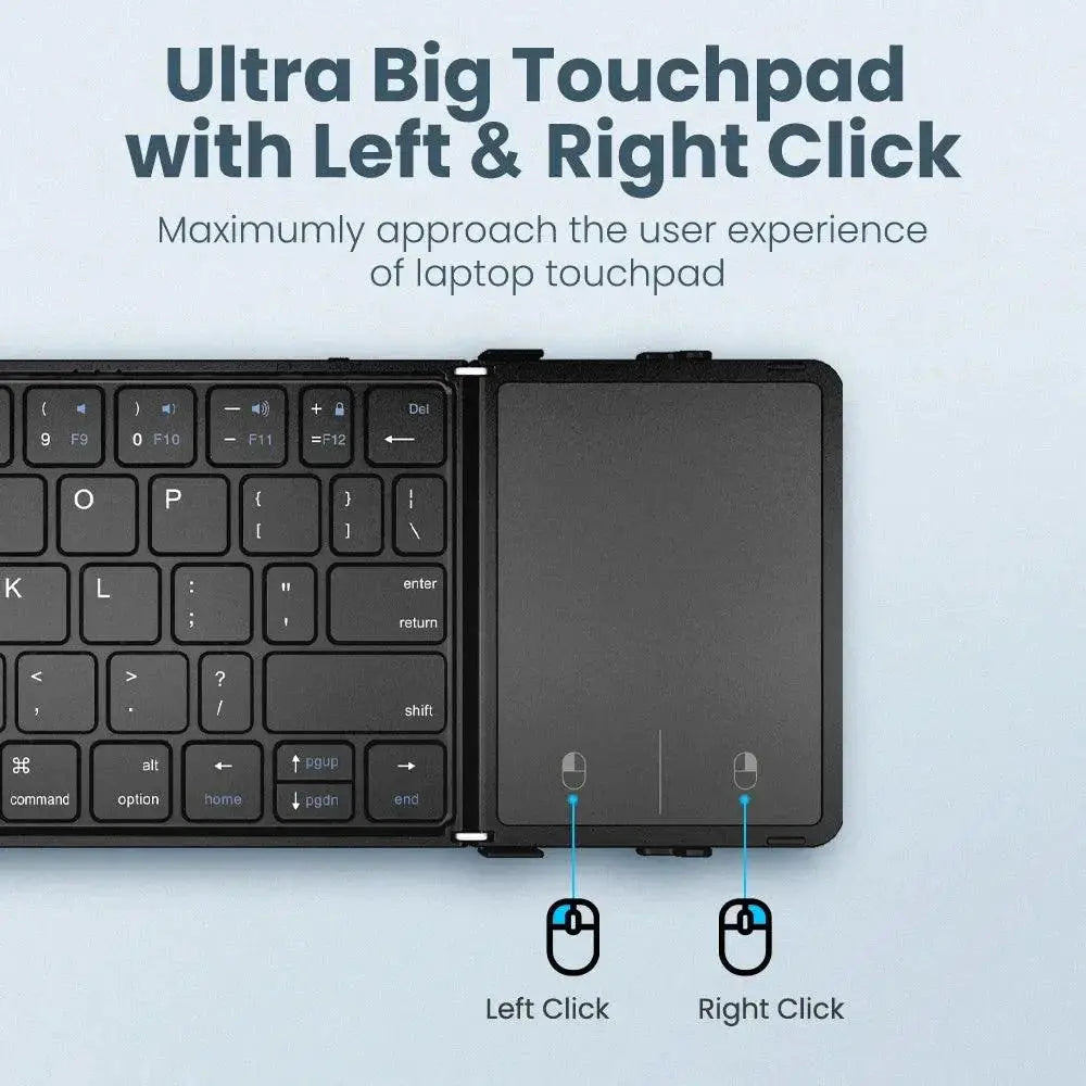 BOW Portable Bluetooth Keyboard Touchpad Wireless Freedom