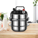 Portable 304 Stainless Steel Mini Pressure Cooker for Quick Meals