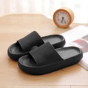 Thick Platform Indoor Slides Women's Fashion Sandals Soft Sole Non-slip Flip Flops