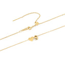 eManco 6MM Heart Dainty Initial DIY Necklace Gold Color