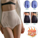 High-Waisted Ice Silk Body Shaper Briefs for Comfort