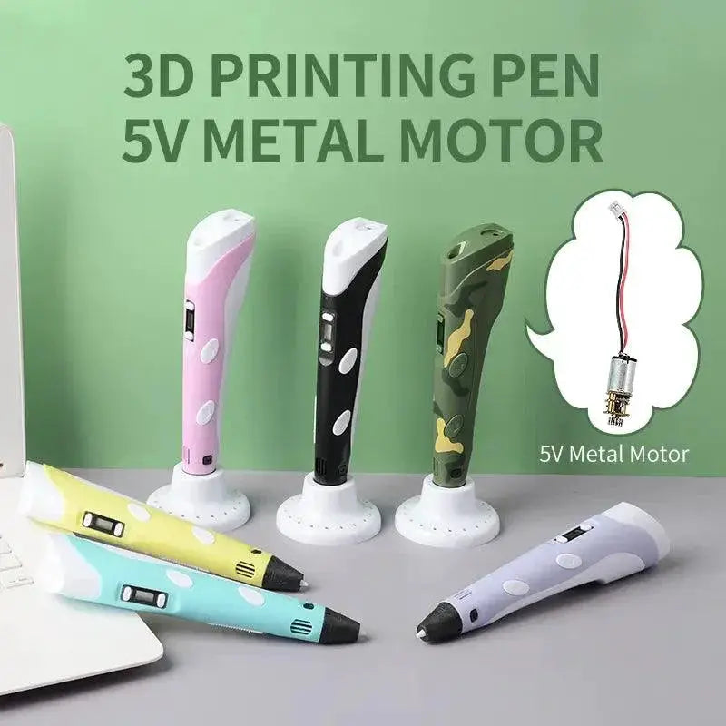 Camouflage 3D Printing Pen Kit for Kids Creative Set