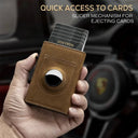 Slim Card Wallet for Men AirTag Tracking