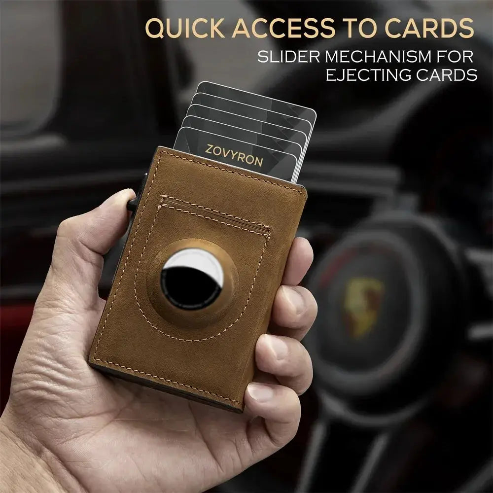 Slim Card Wallet for Men AirTag Tracking — product view 15