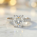 Moissanite Ring in Sterling Silver Carat Cute Romantic