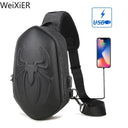 Running Chest Bag for Men USB Charging Sling Pack Unisex