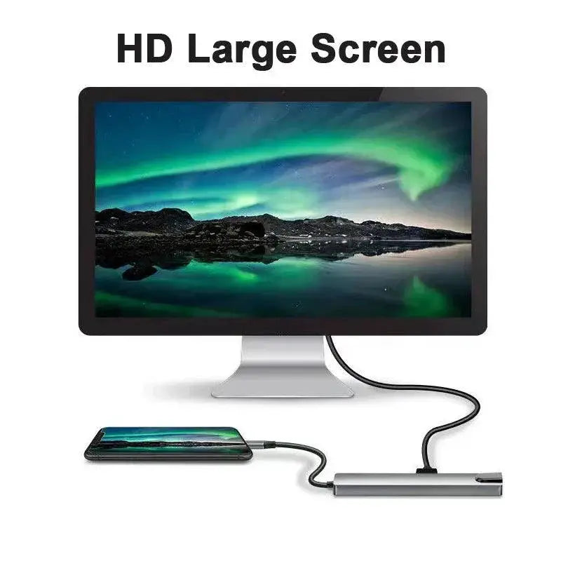 USB C Hub Type C Splitter To HDMI 4K Docking Station