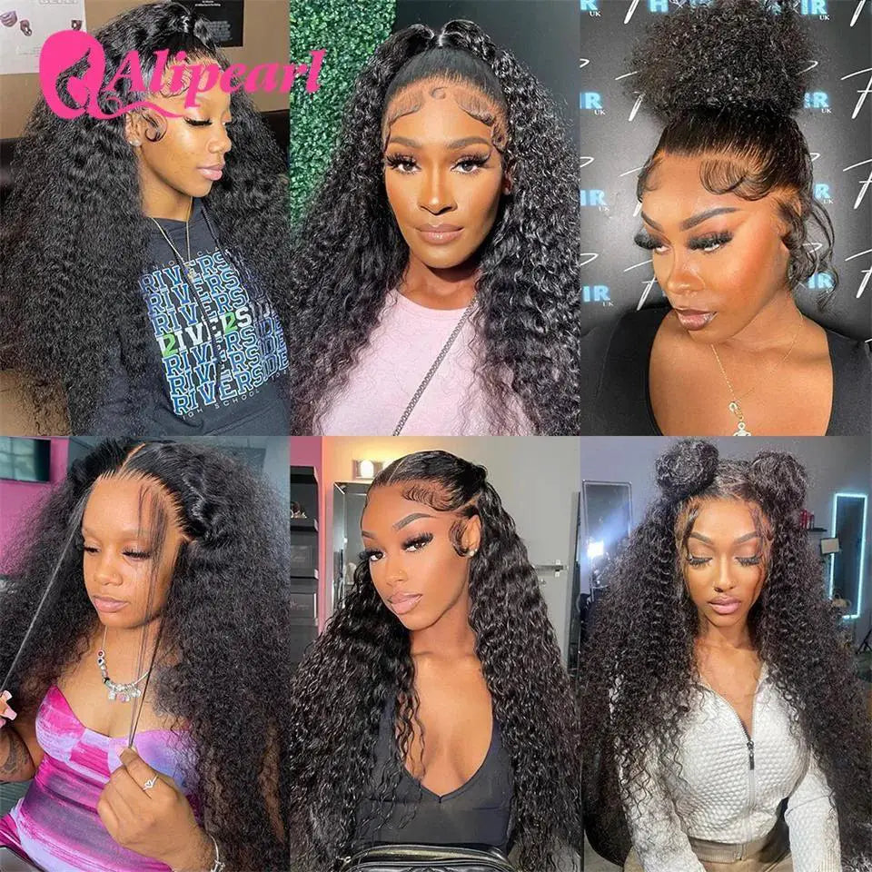 Kinky Curly Lace Front Wig Brazilian Remy Hairpiece