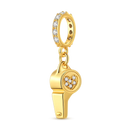 Golden Charm Bead Sterling Silver