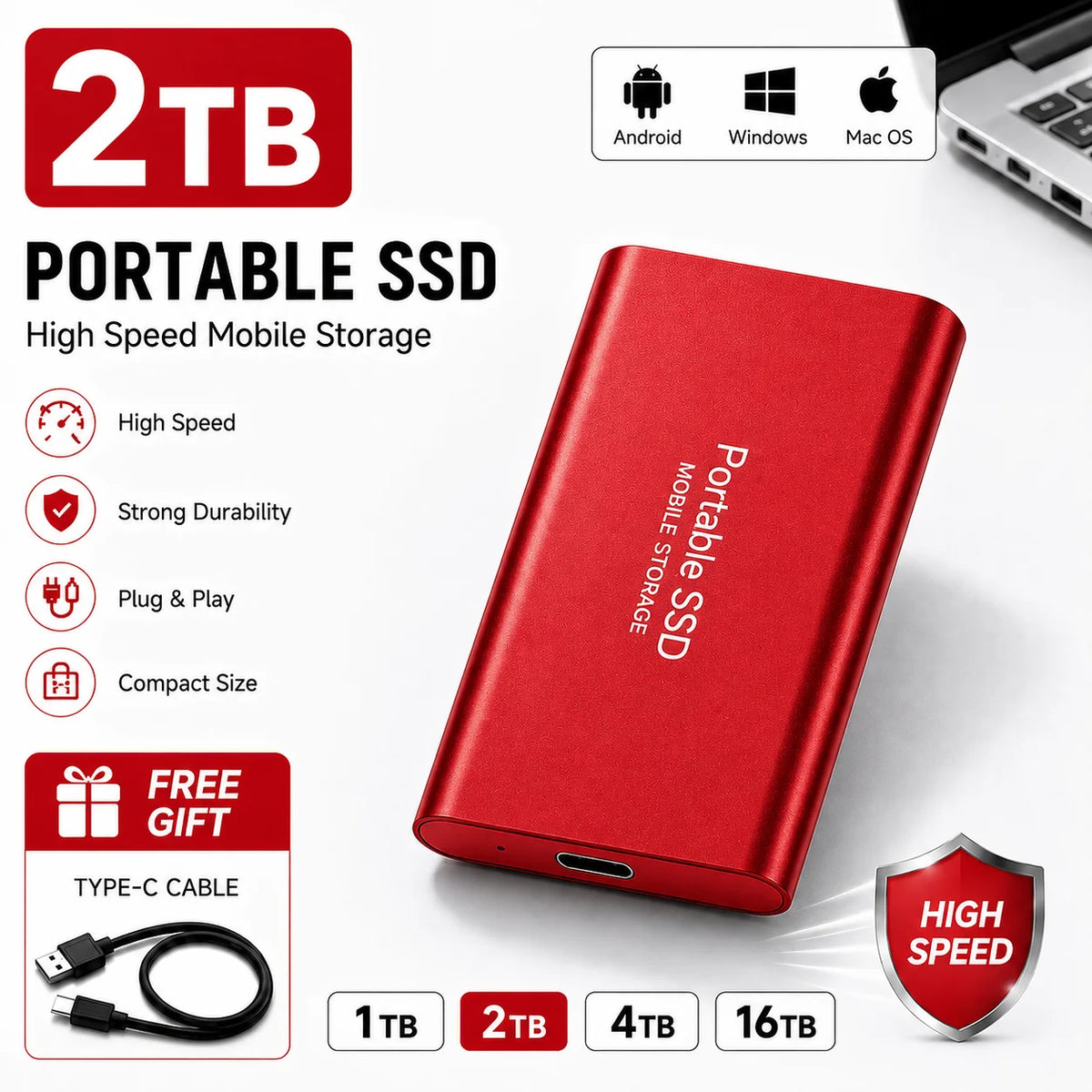 USB Laptop Portable SSD