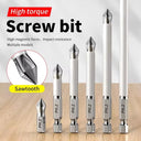 6 PCs Non-Slip Magnetic Electric Driver Screw Set High Hardness