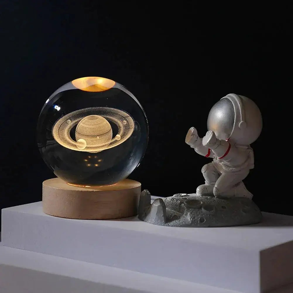Cosmic 3D Crystal Ball LED Night Light For Kids Decor