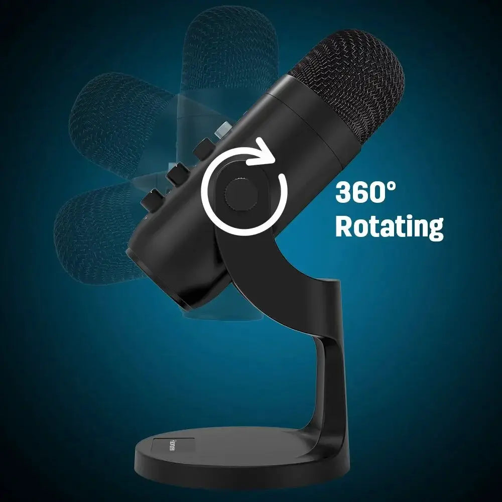 ZealSound MU900 USB Microphone For PC Mac Gaming Streaming