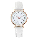 Fashion Leather Belt Watch Stylish Ladies Quartz Timepiece