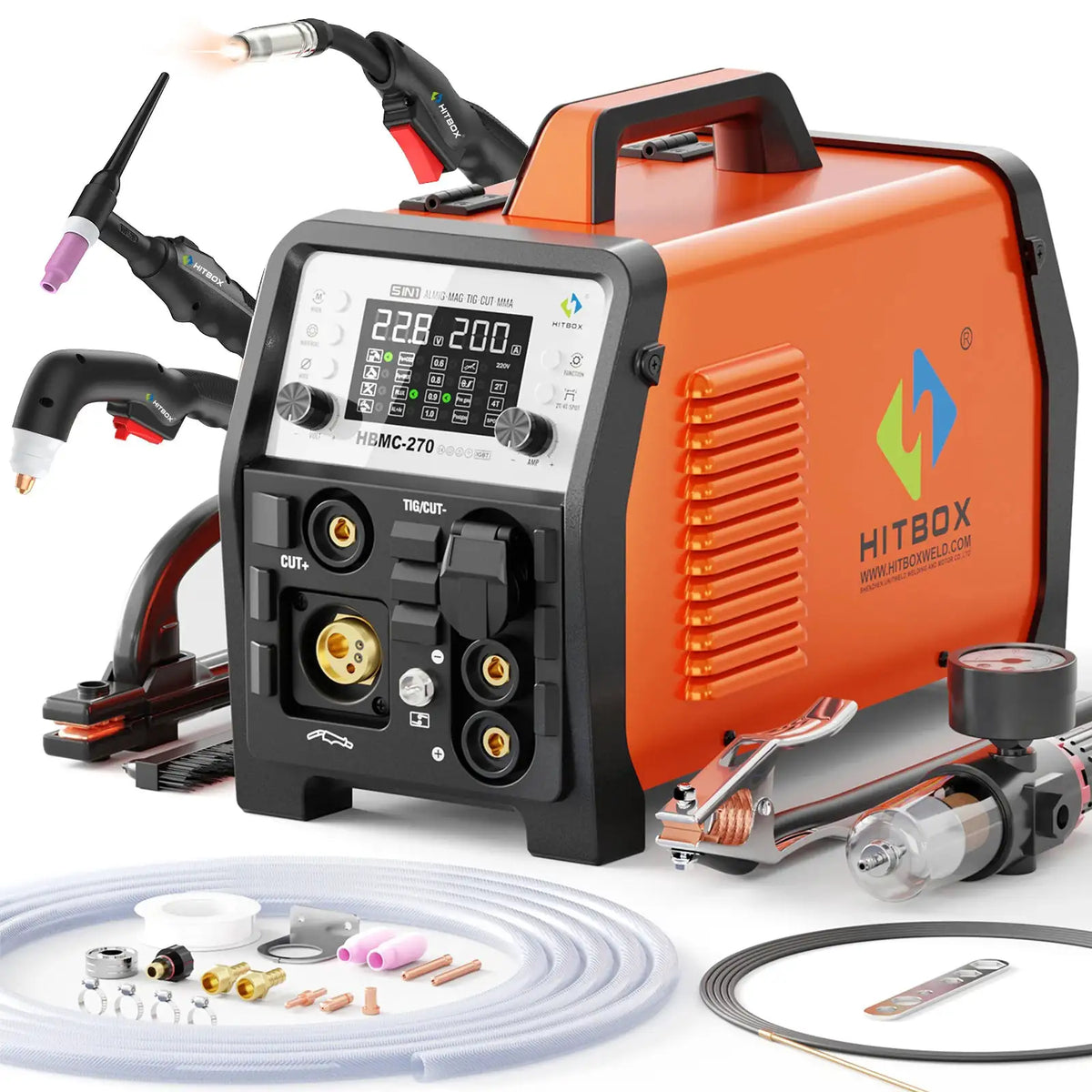 HITBOX HBMC270 Welding and Plasma Cutting Combo — product view 1