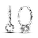 Silver Plated Earrings Rose Gold