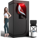 Portable Infrared Steam Sauna with Red Light Therapy Lamp