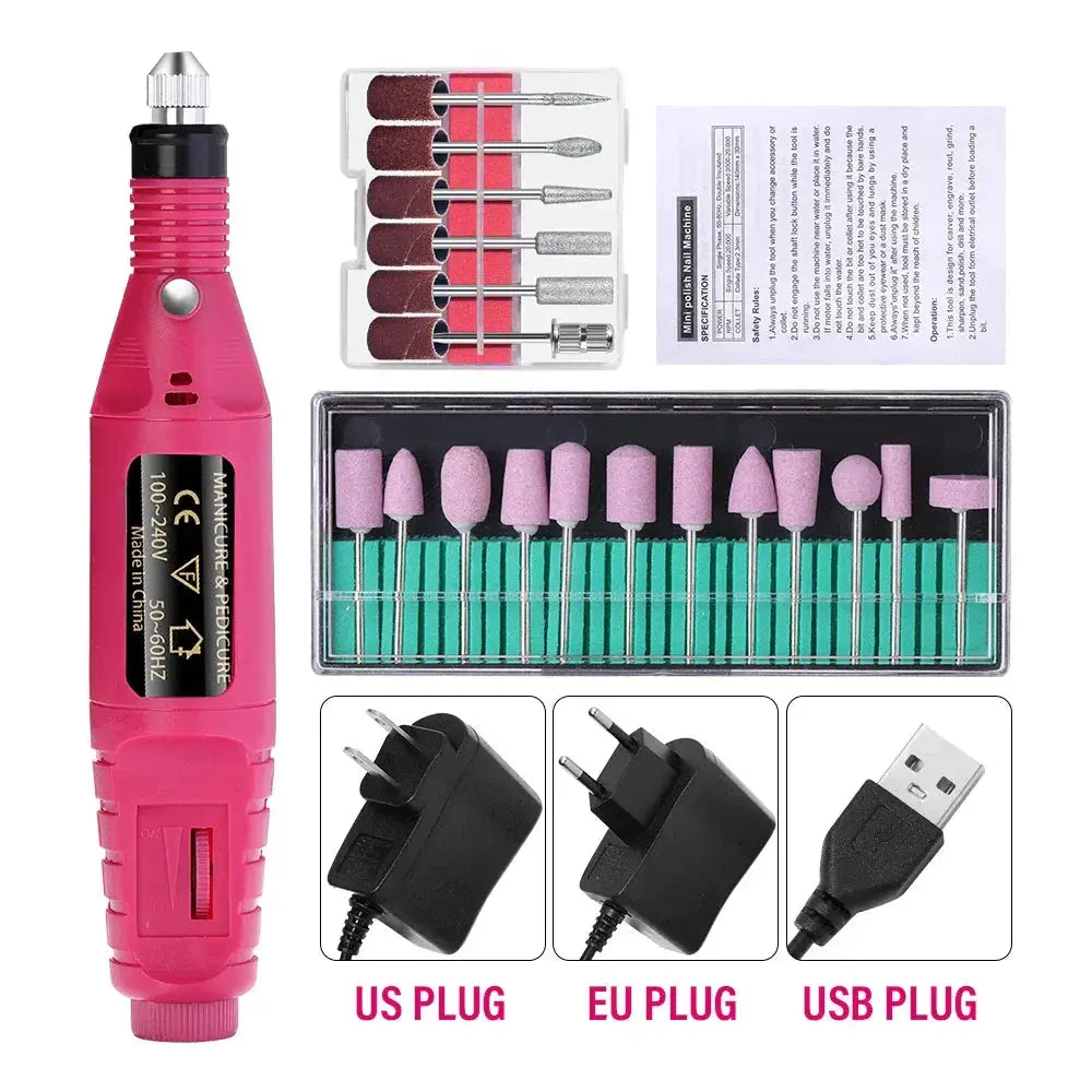 Portable Nail Drill Set for Mobile Pros — product view 12