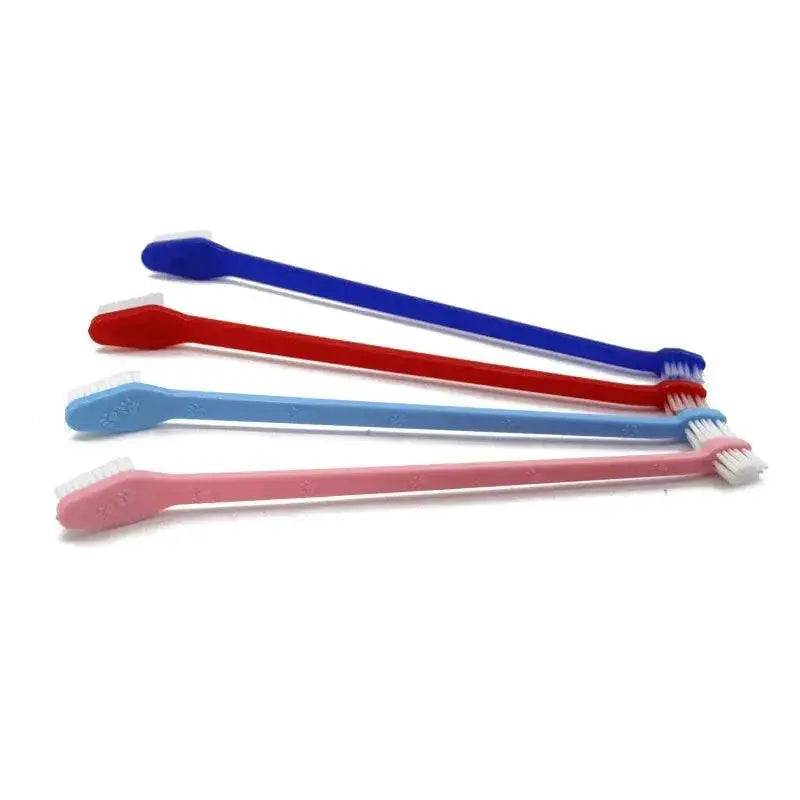 Pet Dental Care Set Double Headed Toothbrush For Dogs Cats