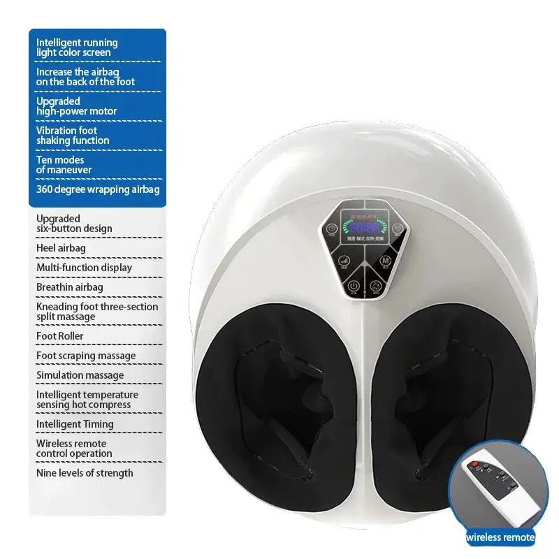 Foot Massager With Vibration, Deep Kneading, Pressing, Acupressure Heating Functions to Relieve Soreness in Legs Feet