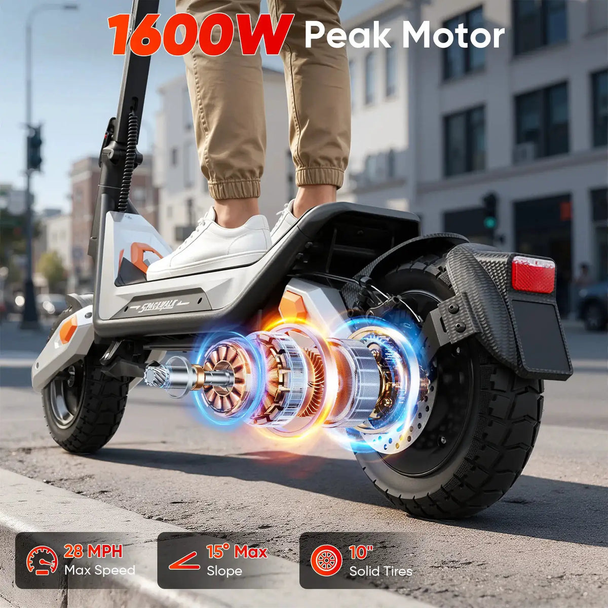 Spacewalk 28 Mph Foldable Electric Scooter