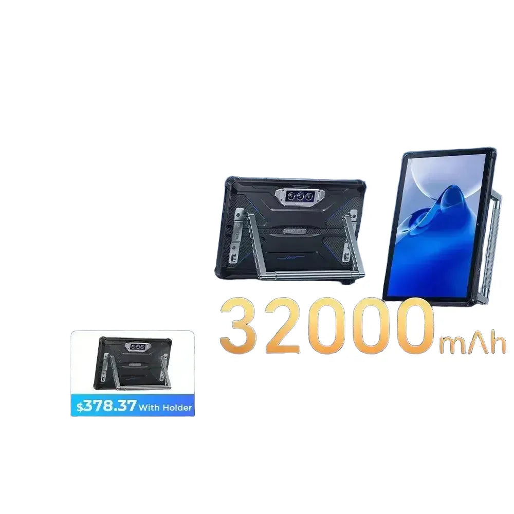 Rugged Tablet for Pros Long Battery Life — Standard Black