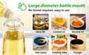 1-2PCS 2in1 Olive Oil Dispenser Bottle 500ml Cooking Tool