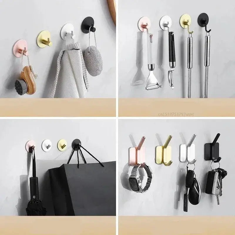 Hexkowein Storage Hook Adhesive Wall Organizer Hanger