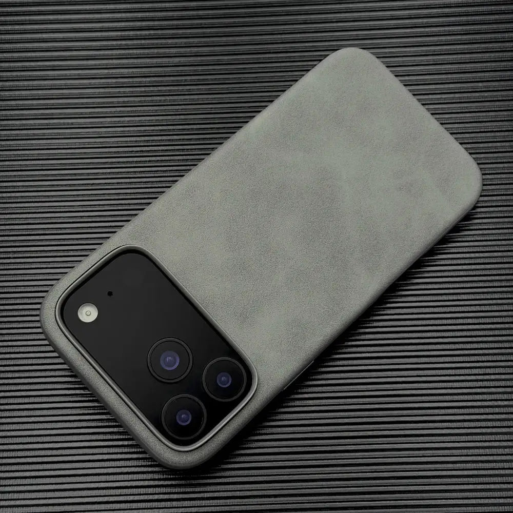 Luxury Leather Retra Case For iPhone 18 17 16 15 14 13 Pro Max 17Pro IPhone17 ProMax Matte Smooth As Skin Touch Feeling Cover