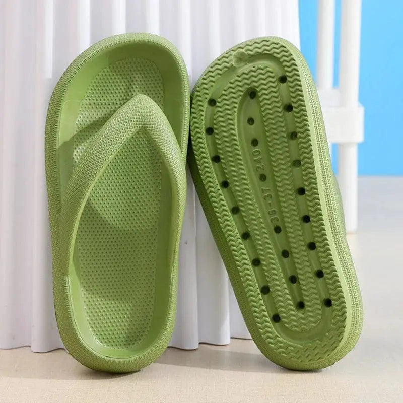 Cloud Comfort Womens Platform Flip Flops Summer Sandals