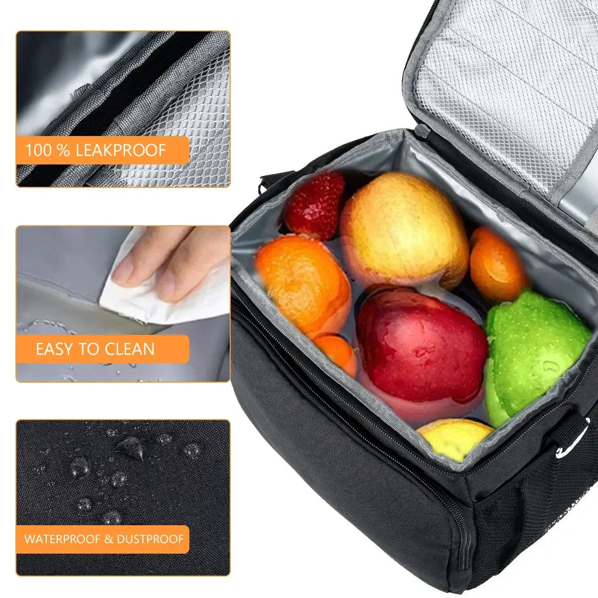 Insulated Lunch Bag For Women Men Large Cooler Bag Reusable