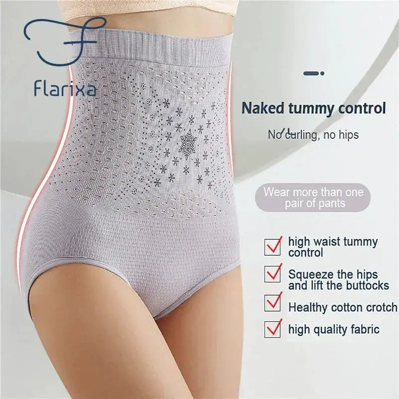 Flarixa High Waist Tummy Control Shapewear Slimming Panties