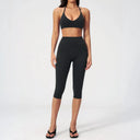 Women Yoga Set High Waist Leggings Crop Top