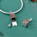 Merry Christmas Charm Bead Sterling