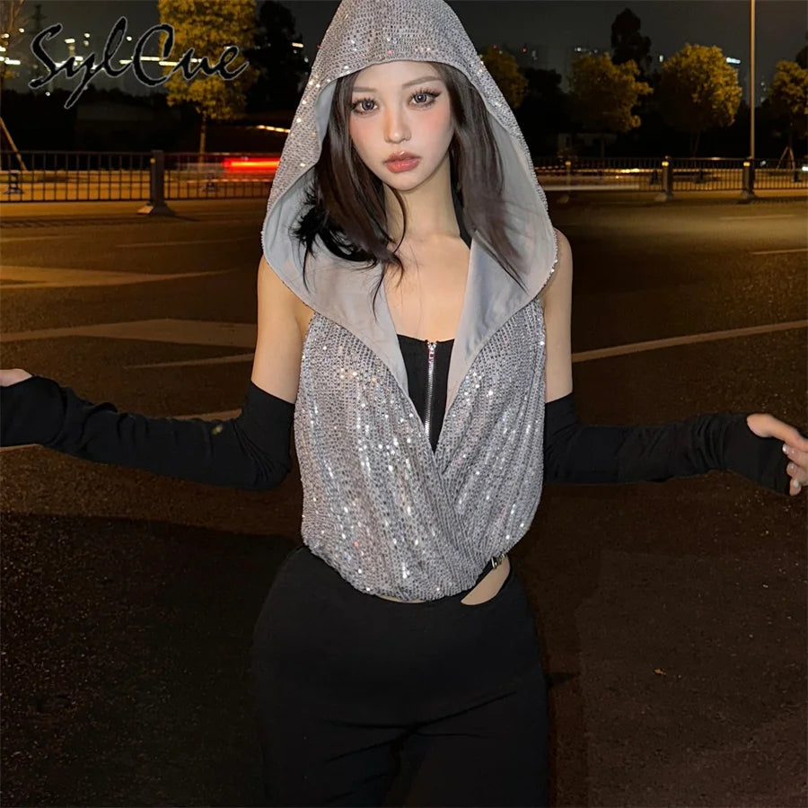NIBBER Colorblock Hooded Sweatshirt